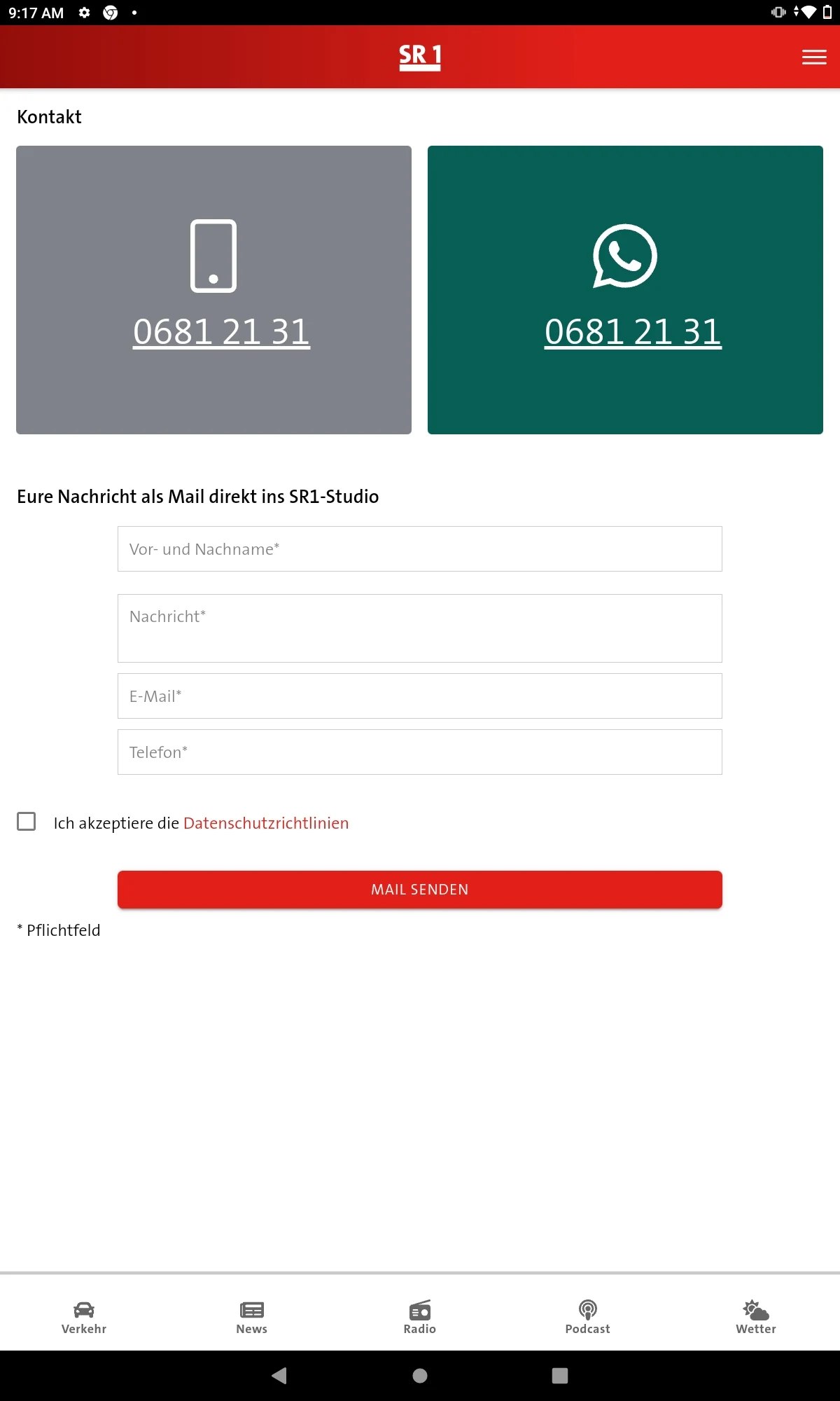 SR 1 screenshot