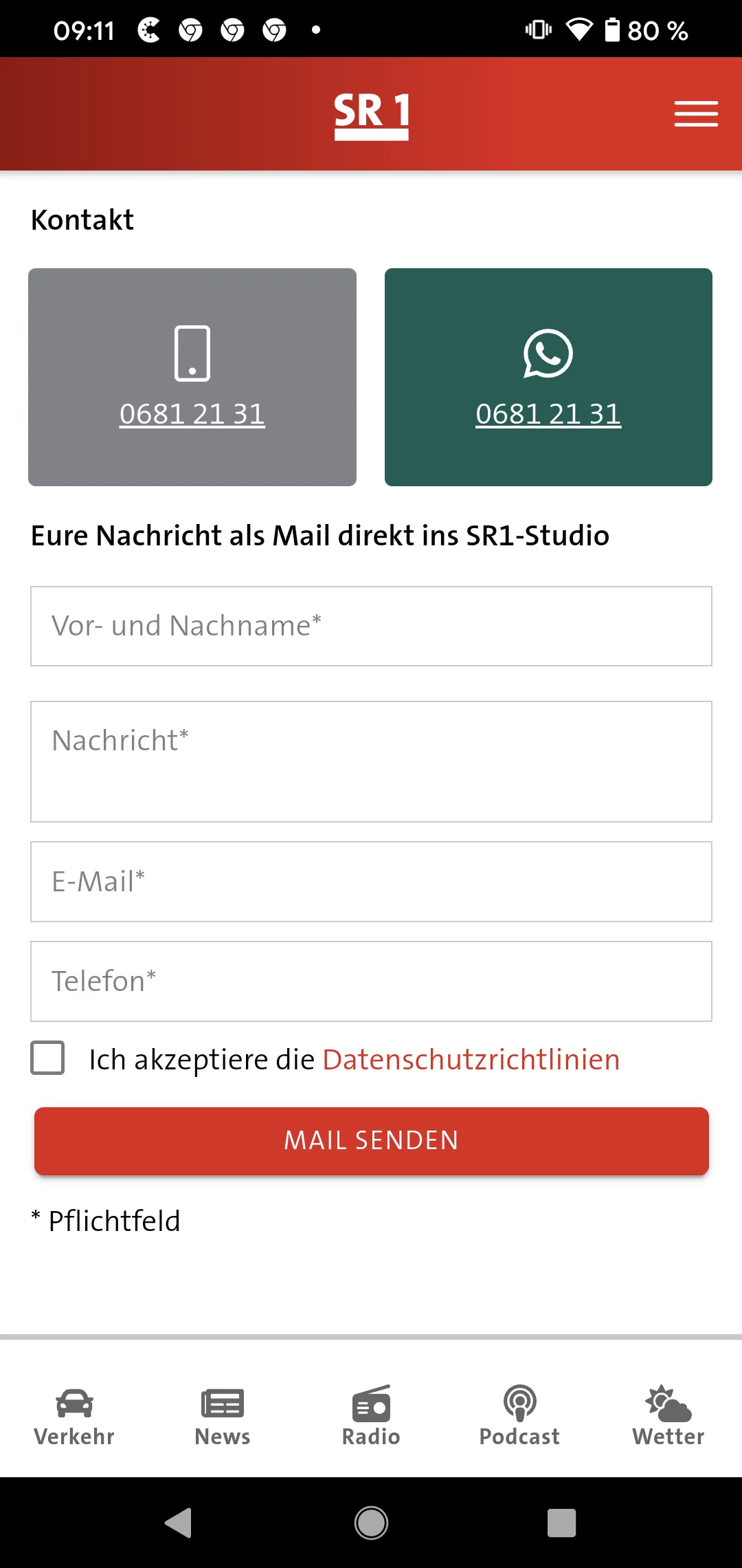 SR 1 screenshot